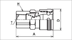 Female screw socket drawing