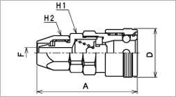 Nut socket drawing